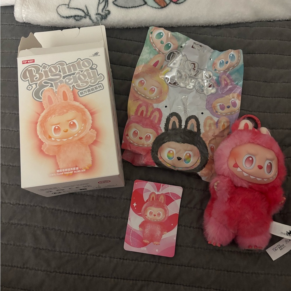 Authentic Big Into Energy The Monsters Labubu - Open Box - Love